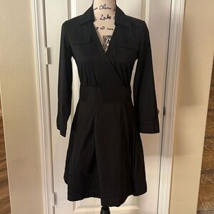 Diane Von Furstenberg Rosina Black Wrap Dress